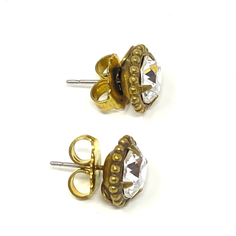 New Anthropologie x Sorelli Simplicity Stud Earrings Crystal - Picture 4 of 6